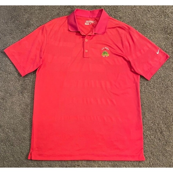 Nike Shirts Mens Nike Tour Performance Drifit Pink Us Open Merion